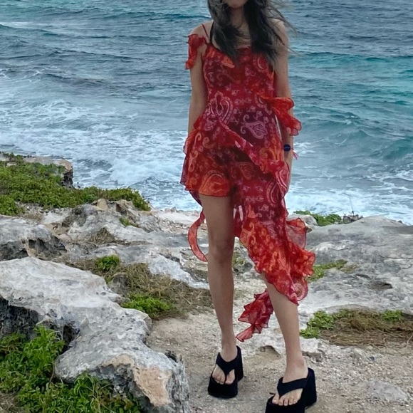 Urban outfitters Charlize sheer midi dress - Picture 2 of 2